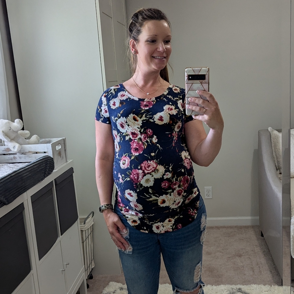 Maternity floral top